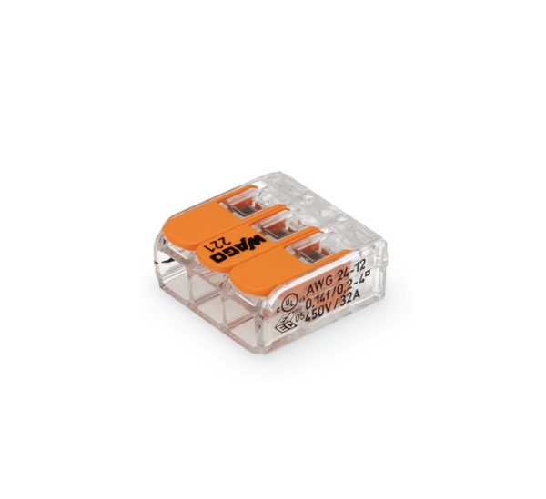 WAGO spojnica utična 3 x 0,2 - 4mm² sa polugom
