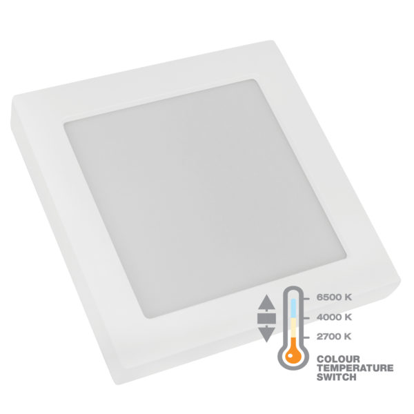 Led Paneli 3u1, 3 U 1 LED PANEL 12W KVADRATNI NADGRADNI 2700/4000/6500K COMMEL